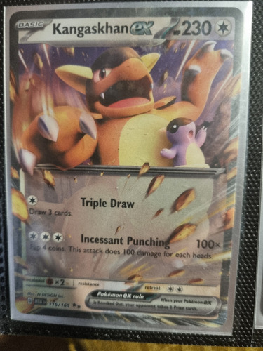 Kangaskhan Ex 151 Carta Pokémon Tcg Original+10 Cartas